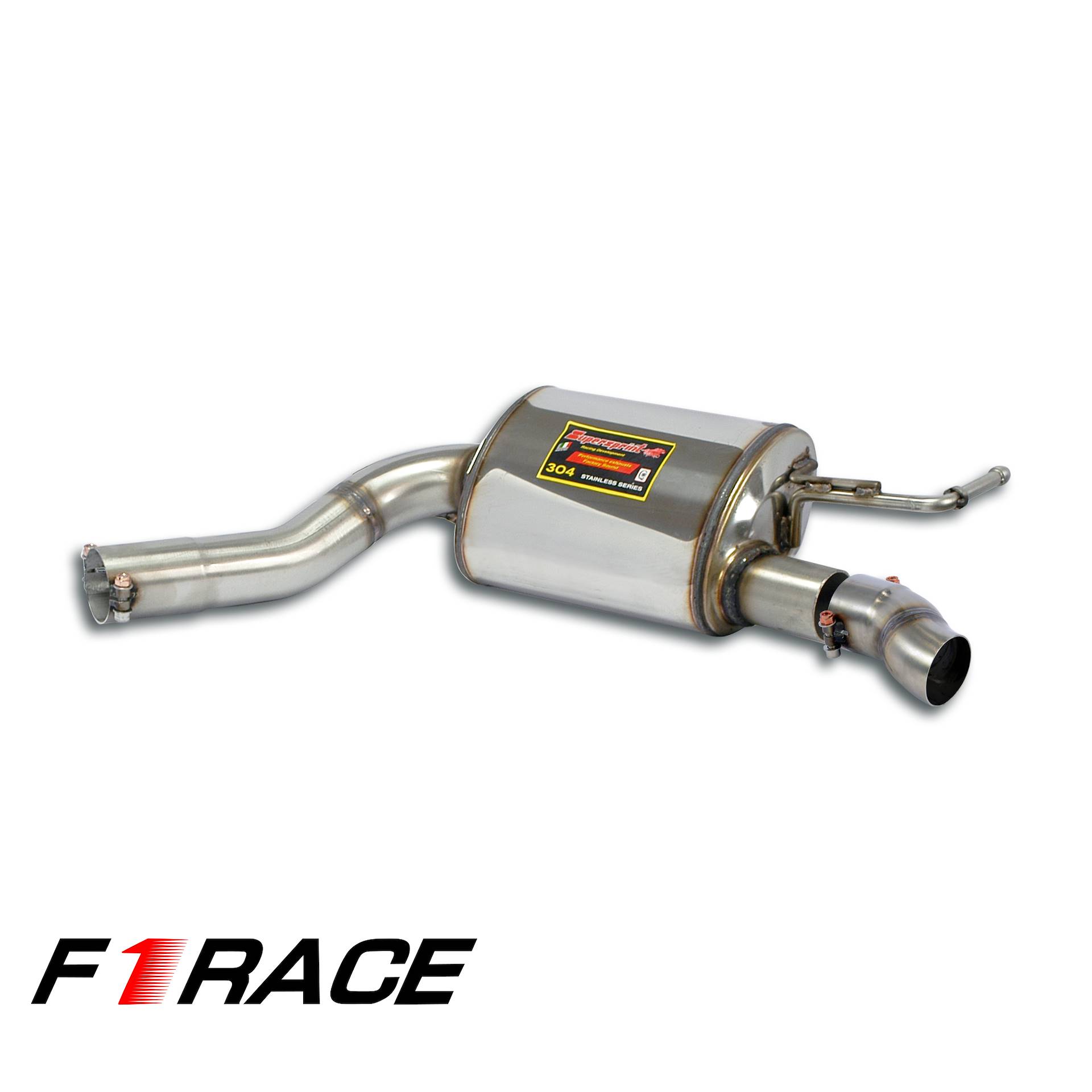 Rear exhaust Right Race for OEM endpipes